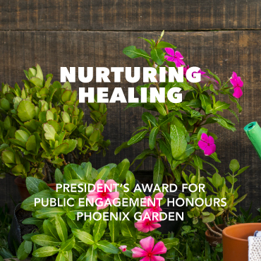 President's award for public engagement honours Phoenix Garden